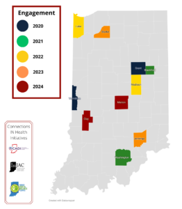 Connections IN Health County Engagement Map