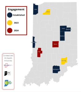 Connections IN Health County Engagement Map