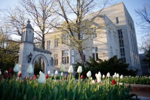IU Bloomington campus in spring