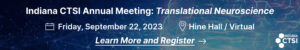 Indiana CTSI 2023 Annual Meeting web banner