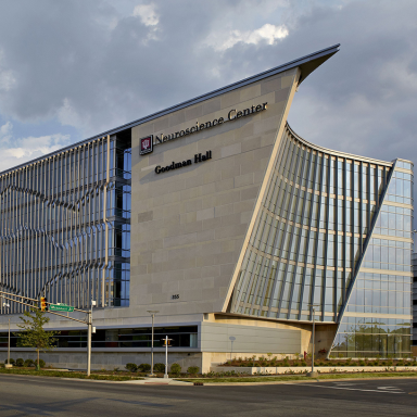 The IU Neuroscience Center in Indianapolis, Goodman Hall.
