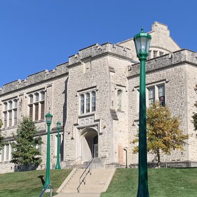 The IU School of Public Health building located in Bloomington, Indiana.