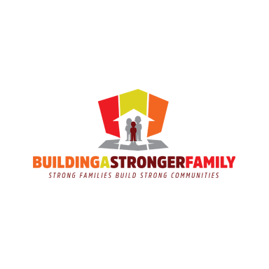 The Building a Stronger Family logo is featured on a white background.