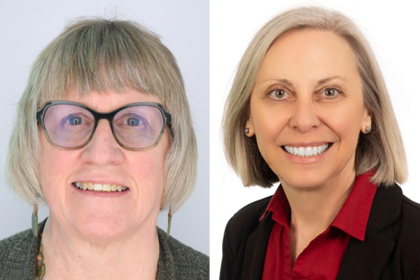 Donna Vandergraff (left) and Lisa Taylor Crane (right) smile in their headshot style photos.