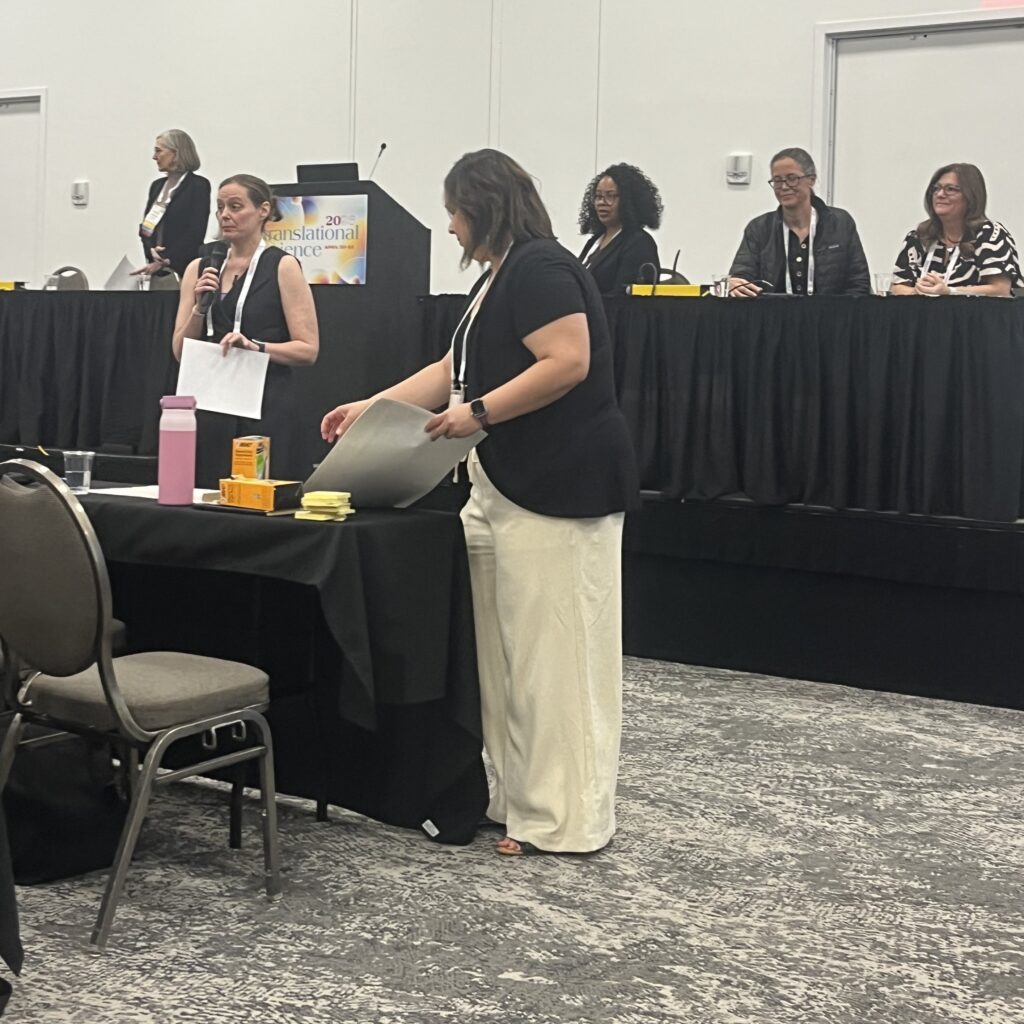 Bridget facilitates a session.