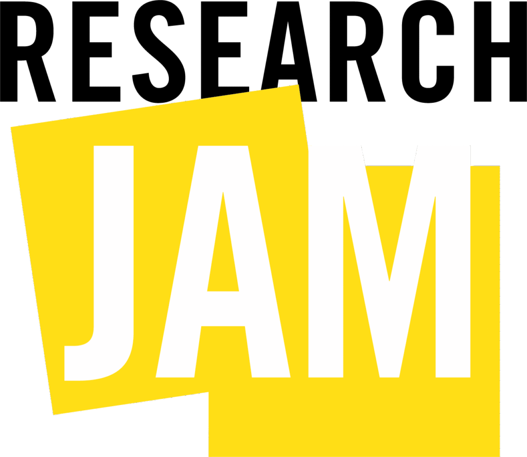 Research Jam logo. 
