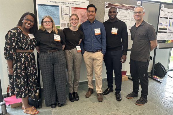 Members of the 2026 Ivy Tech Research Scholars program pose at the end of summer showcase.