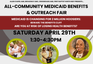 Medicaid benifits and outreach fair flyer