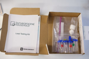 Lead testing kit that’s being developed by the Anthropocene Household project funded by an IU Grand Challenges grant.
