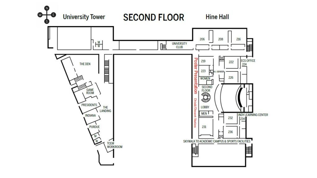 Hine Hall 2d floor floorplan – Indiana CTSI