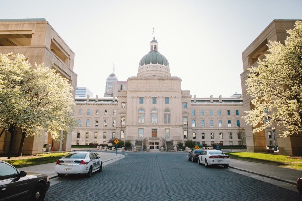 Indiana Statehouse in Downtown Indianapolis