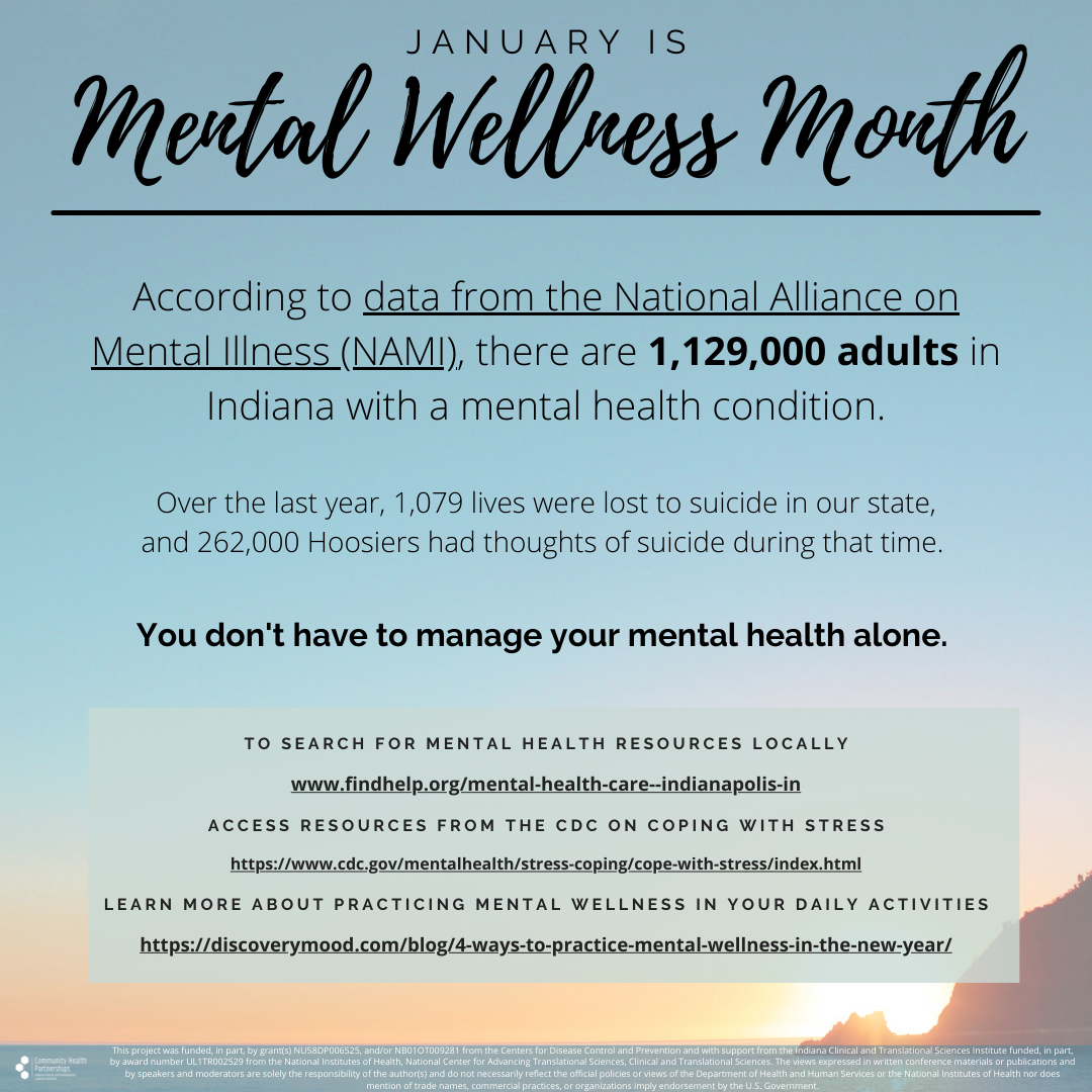 Mental Wellness Month Indiana CTSI