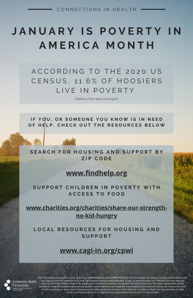 Poverty in America Month Flyer
