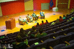 Audience listening to expert panel