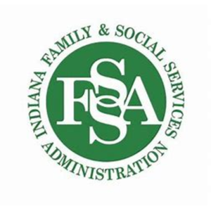 family and social services administration members logo