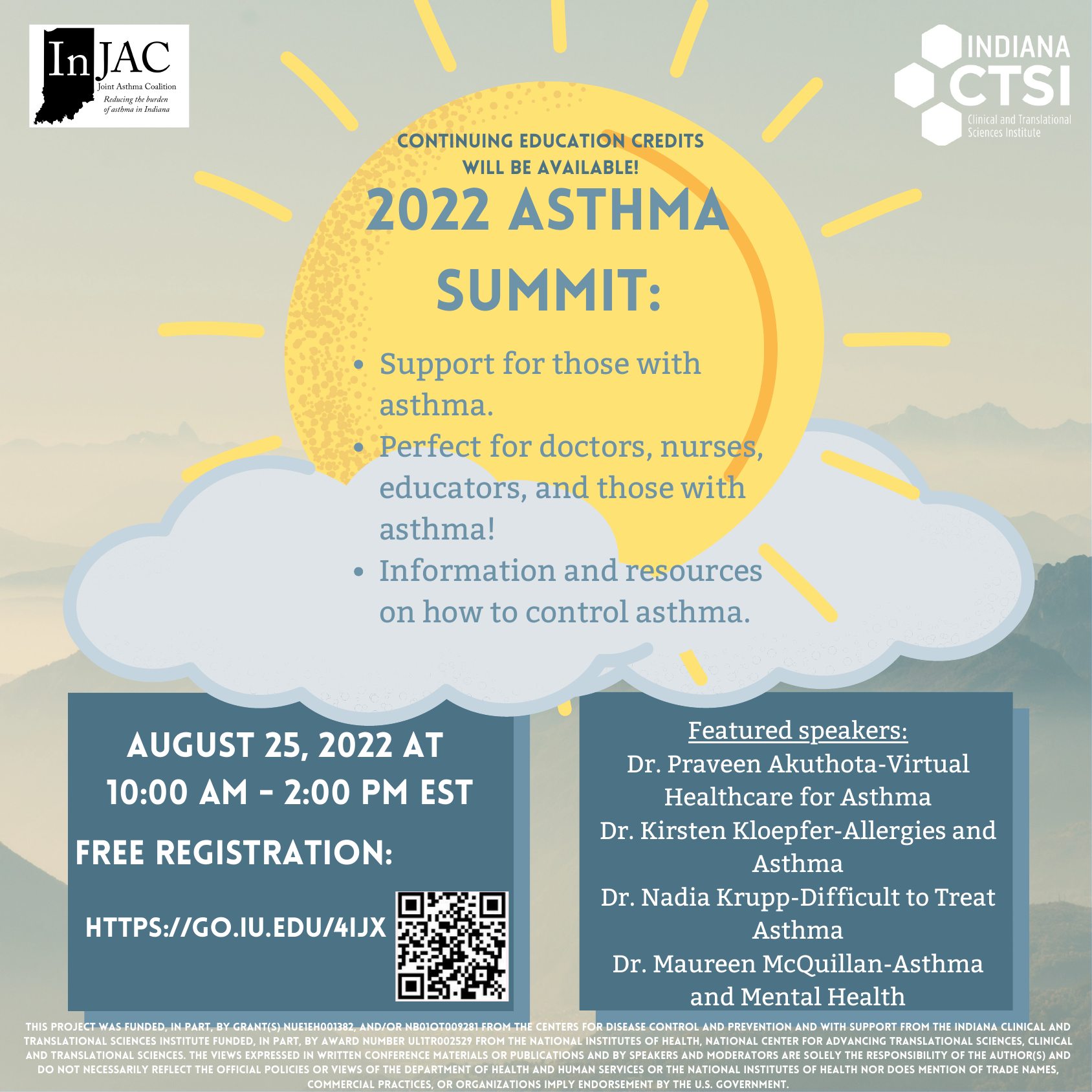 InJAC asthma summit flyer 2022